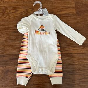 NWT Children’s Place Baby 3-6M “My First Thanksgiving” Set